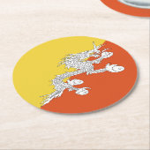 Butaanvlag Ronde Kartonnen Onderzetter (Gebogen)