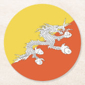 Butaanvlag Ronde Kartonnen Onderzetter (Voorkant)