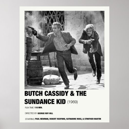 Butch Cassidy en The Sundance Kind 1969 Alternat Poster (Voorkant)