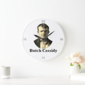 Butch Cassidy Wanted 🚨 Wild West Outlaw Verenigde Grote Klok (Huis)