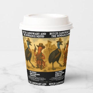 Butch Cassowary & de Sundance Inktvis Papieren Bekers