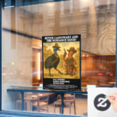 Butch Cassowary & de Sundance Inktvis Raamsticker (Cafe Raam)