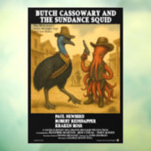 Butch Cassowary & de Sundance Inktvis Raamsticker (Vel 3)