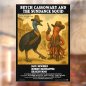 Butch Cassowary & de Sundance Inktvis Raamsticker (Vel 2)