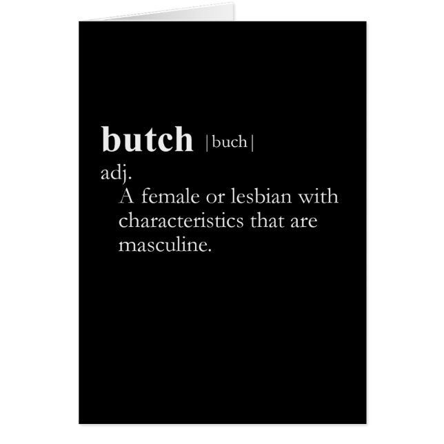 BUTCH (definitie) (Voorkant)