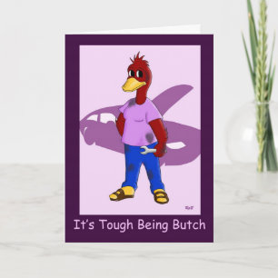 Butch Duck: Lesbian Birthday Kaart