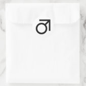 Butch-gendersymbool Ronde Sticker (Tas)