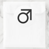 Butch-gendersymbool Ronde Sticker (Tas)