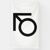 Butch-gendersymbool Spandoek (Verticaal)