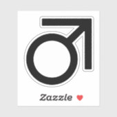 Butch-gendersymbool Sticker (Vel)