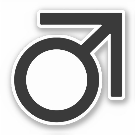 Butch-gendersymbool Sticker (Voorkant)
