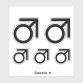 Butch-gendersymbool Sticker (Vel)
