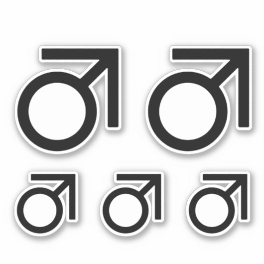 Butch-gendersymbool Sticker (Voorkant)