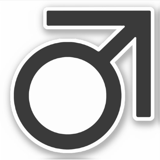 Butch-gendersymbool Sticker (Voorkant)