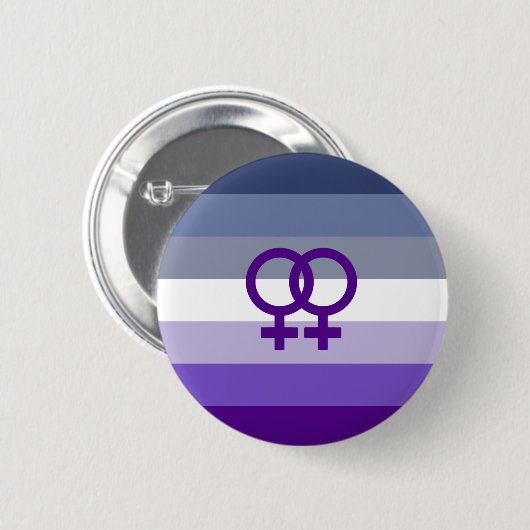 Butch Lesbian Love WLW Pride Ronde Button 5,7 Cm (Voorkant /achterkant)