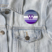 Butch Lesbian Love WLW Pride Ronde Button 5,7 Cm (In situ)