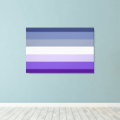 Butch Lesbian Pride Flag Canvas Afdruk (Insitu (Houten vloer))