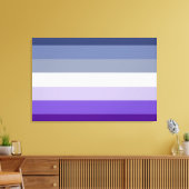 Butch Lesbian Pride Flag Canvas Afdruk (Insitu (Woonkamer))