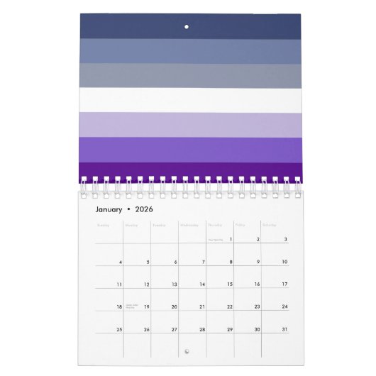 Butch Lesbian Pride Flag Kalender (Jan 2026)