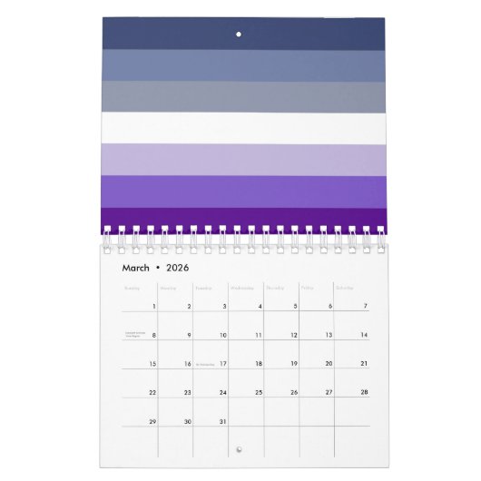 Butch Lesbian Pride Flag Kalender (Mar 2026)
