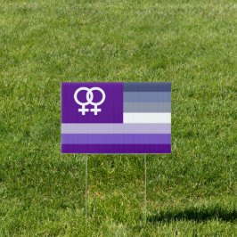 Butch Lesbisch Liefde Pride Huis Vlag Tuinbord