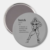 BUTCH (lesbisch) Magneet (Voorkant / Achterkant)