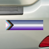 Butch Lesbisch Vooruitgang Pride Huis Vlag Bumpersticker (Op auto)