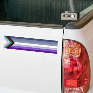 Butch Lesbisch Vooruitgang Pride Huis Vlag Bumpersticker