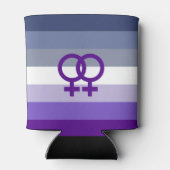 Butch Lesbische Liefde WLW Pride Blikjeskoeler (Achterkant)