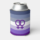 Butch Lesbische Liefde WLW Pride Blikjeskoeler (Blikje Achterkant)