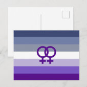 Butch Lesbische Liefde WLW Pride Briefkaart (Voorkant / Achterkant)