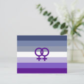Butch Lesbische Liefde WLW Pride Briefkaart (Staand voorkant)