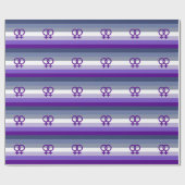 Butch Lesbische Liefde WLW Pride Cadeaupapier (Vlak)