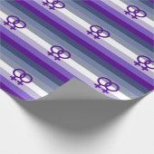 Butch Lesbische Liefde WLW Pride Cadeaupapier (Hoek)
