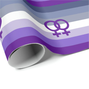 Butch Lesbische Liefde WLW Pride Cadeaupapier