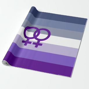 Butch Lesbische Liefde WLW Pride Cadeaupapier