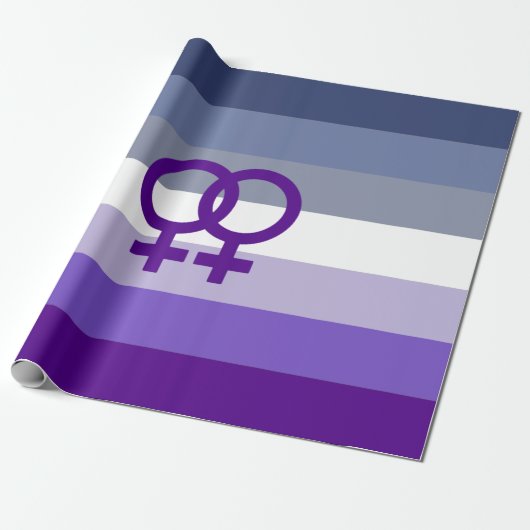 Butch Lesbische Liefde WLW Pride Cadeaupapier (Uitgerold)
