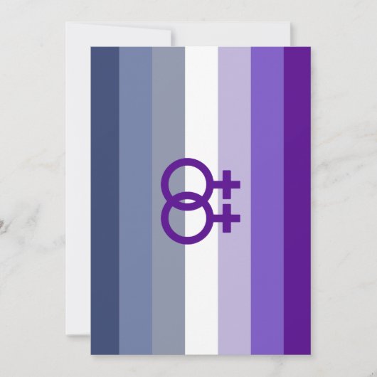 Butch Lesbische Liefde WLW Pride Feestdagenkaart (Voorkant)