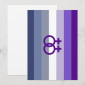 Butch Lesbische Liefde WLW Pride Feestdagenkaart (Voorkant / Achterkant)