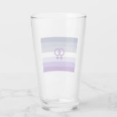 Butch Lesbische Liefde WLW Pride Glas (Achterkant)
