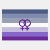 Butch Lesbische Liefde WLW Pride Inpakpapier Vel (Voorkant 3)