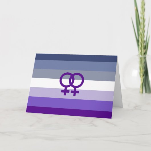 Butch Lesbische Liefde WLW Pride Kaart (Voorkant)
