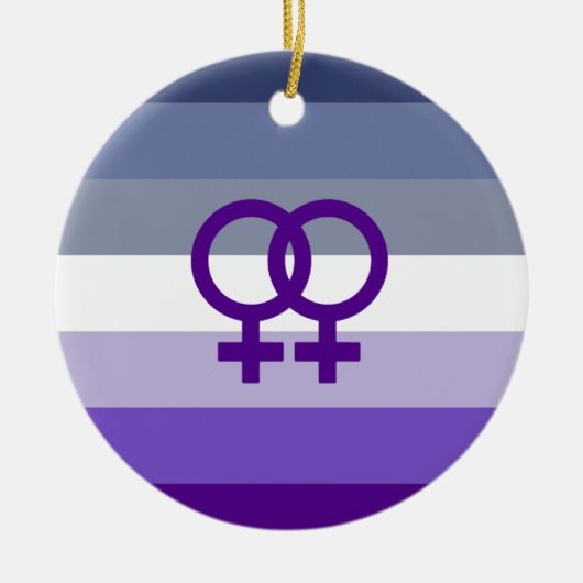 Butch Lesbische Liefde WLW Pride Keramisch Ornament (Voorkant)