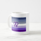 Butch Lesbische Liefde WLW Pride Koffiemok (Voorkant links)