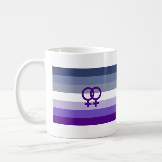 Butch Lesbische Liefde WLW Pride Koffiemok (Links)