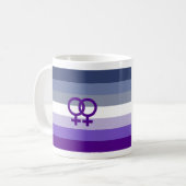 Butch Lesbische Liefde WLW Pride Koffiemok (Voorkant links)