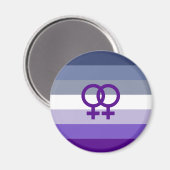 Butch Lesbische Liefde WLW Pride Magneet (Voorkant / Achterkant)