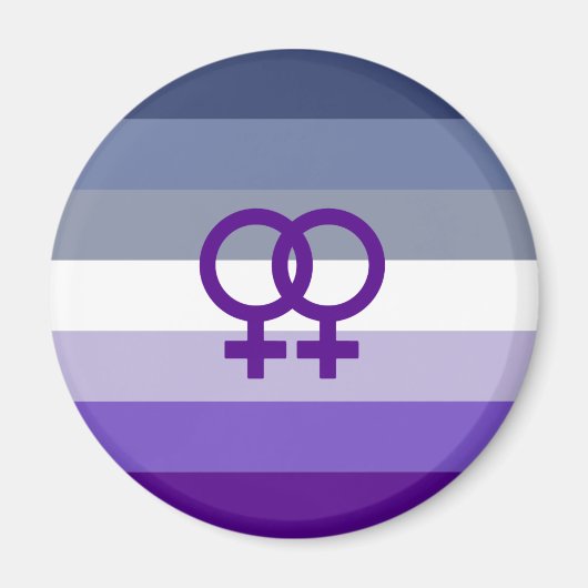 Butch Lesbische Liefde WLW Pride Magneet (Voorkant)