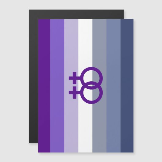 Butch Lesbische Liefde WLW Pride Magnetische Uitnodiging (Voorkant / Achterkant)
