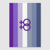 Butch Lesbische Liefde WLW Pride Magnetische Uitnodiging (Voorkant)